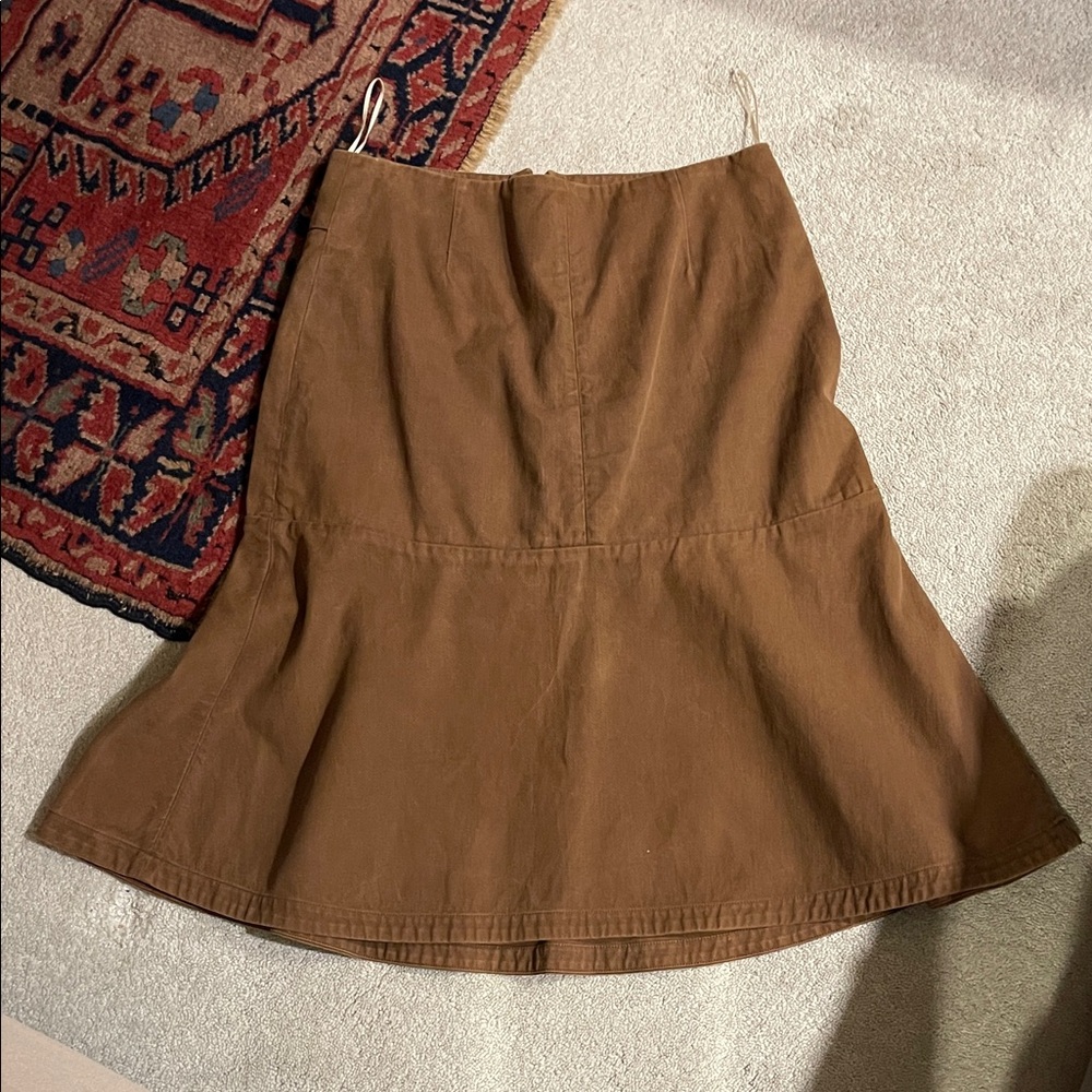 Marni Tan A-Line Skirt
